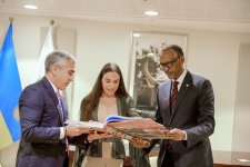 Vice-President of Heydar Aliyev Foundation Leyla Aliyeva meets with President of Rwanda (PHOTO)