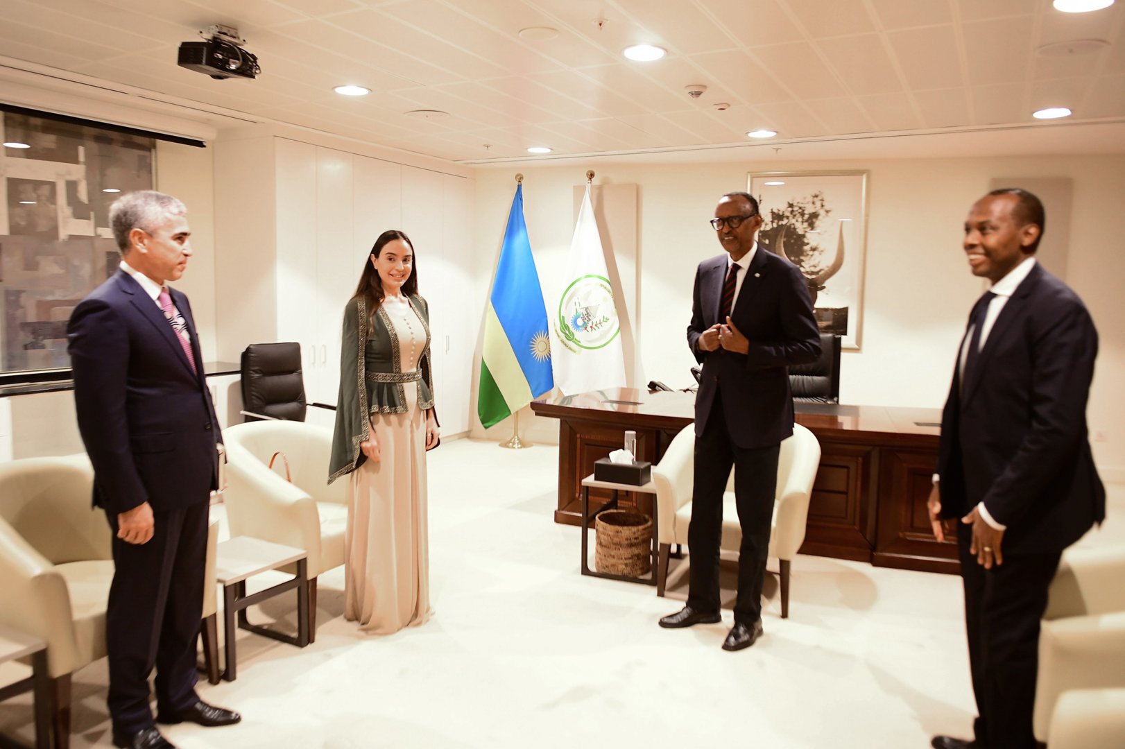 Vice-President of Heydar Aliyev Foundation Leyla Aliyeva meets with President of Rwanda (PHOTO)