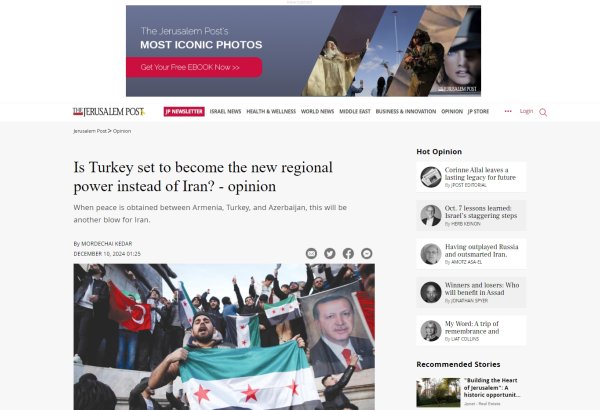 Armenia needs to revise its constitution to show respect for Azerbaijan’s national sovereignty - Jerusalem Post