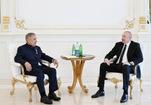 President Ilham Aliyev meets with Rais of Republic of Tatarstan of Russia (PHOTO/VIDEO)