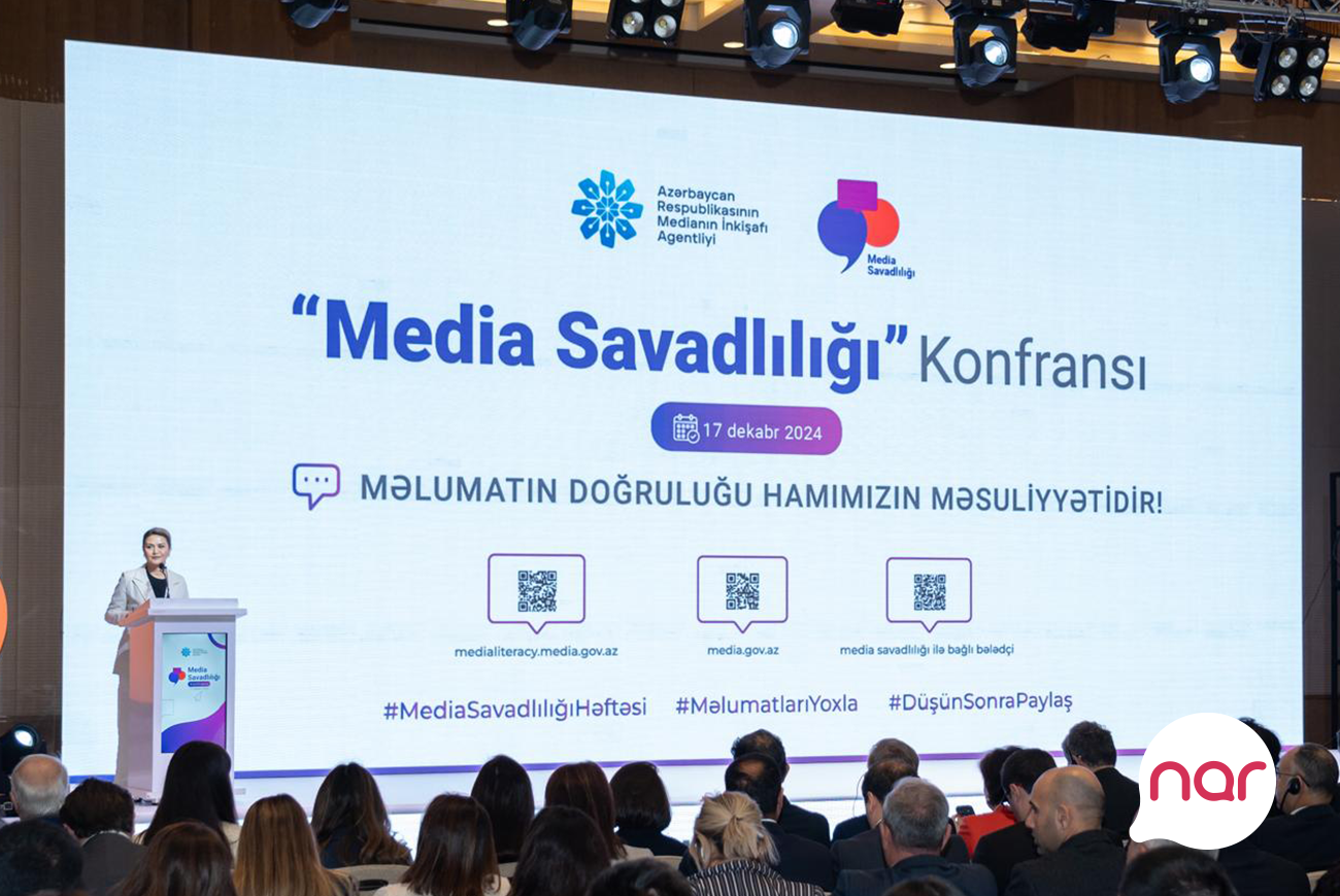 Конференция в рамках «Недели медиаграмотности» была организована при поддержке «Nar» (PHOTO)