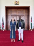 VP of Heydar Aliyev Foundation Leyla Aliyeva meets with Kenyan President (PHOTO)