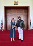VP of Heydar Aliyev Foundation Leyla Aliyeva meets with Kenyan President (PHOTO)