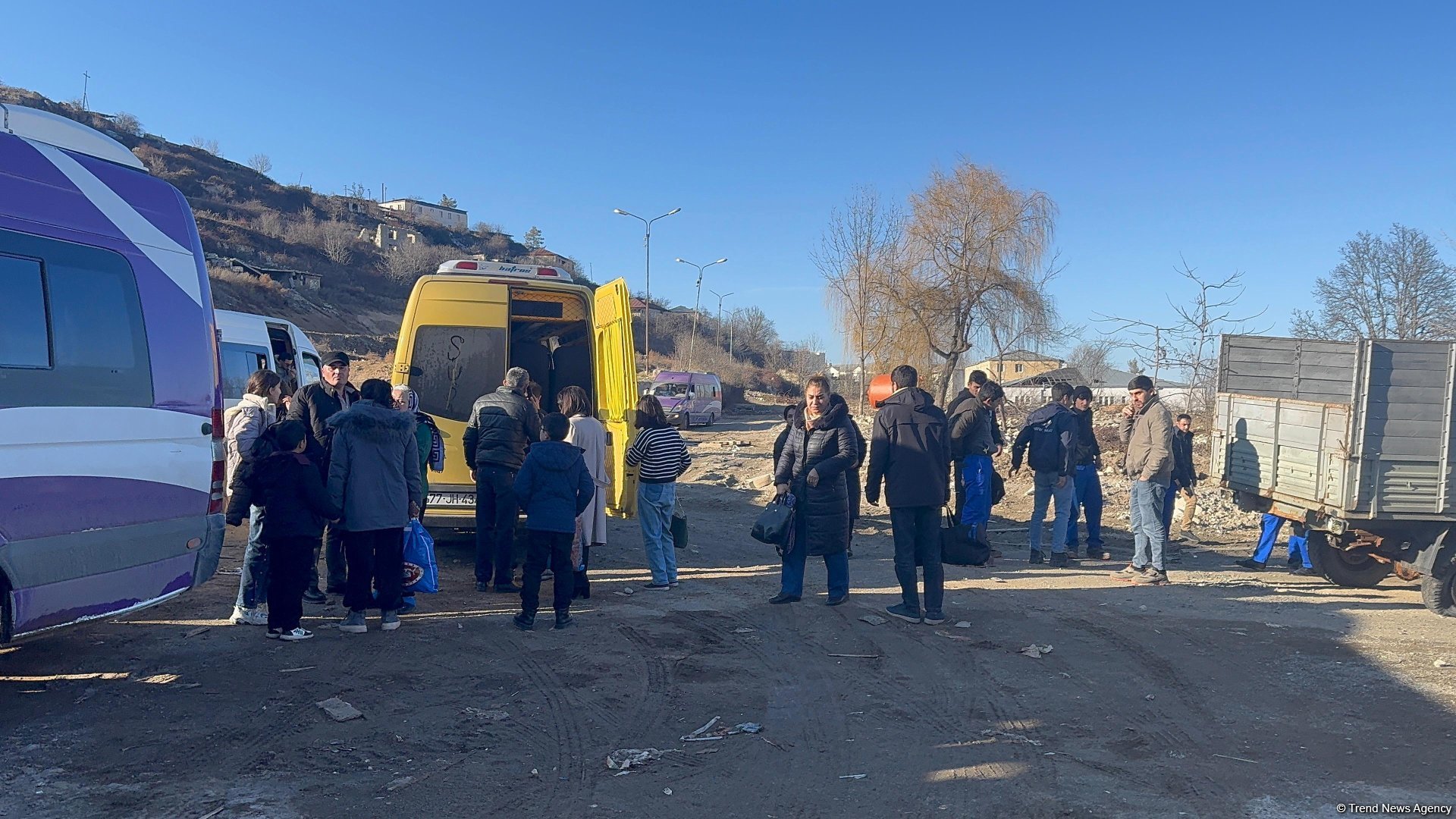 Очередная группа бывших вынужденных переселенцев прибыла в город Шуша (ФОТО)
