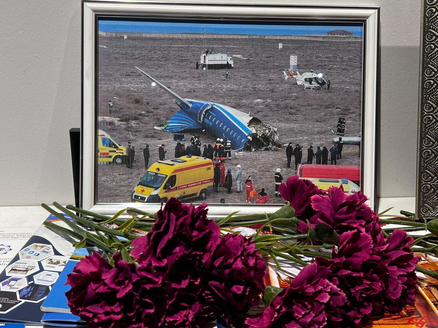 В Доме Азербайджана в Зальцбурге создан мемориальный уголок в память о жертвах авиакатастрофы под Актау (ФОТО)