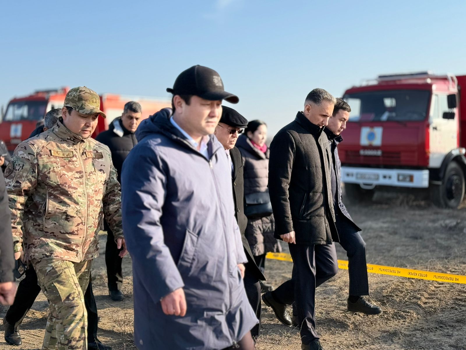 Члены государственной комиссии Азербайджана по расследованию причин авиакатастрофы прибыли на место происшествия (ФОТО)