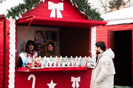 В Ханкенди проходит ярмарка "Зимняя сказка" (ФОТО)