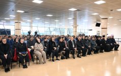 Президент Ильхам Алиев и Первая леди Мехрибан Алиева приняли участие в церемонии прощания с членами экипажа, погибшими в авиакатастрофе (ФОТО/ВИДЕО)