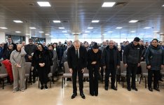 Президент Ильхам Алиев и Первая леди Мехрибан Алиева приняли участие в церемонии прощания с членами экипажа, погибшими в авиакатастрофе (ФОТО/ВИДЕО)
