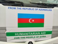 Из Азербайджана в Сирию отправился первый караван с гуманитарной помощью (ФОТО/ВИДЕО)