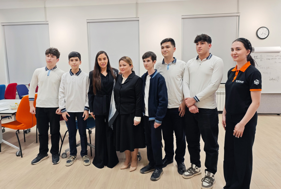 Вице-президент Фонда Гейдара Алиева Лейла Алиева посетила Инновационный центр STEAM (ФОТО)