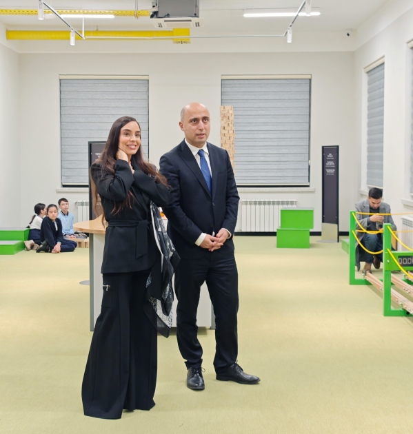Вице-президент Фонда Гейдара Алиева Лейла Алиева посетила Инновационный центр STEAM (ФОТО)