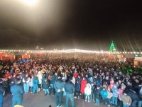 Жители Ханкенди встретили Новый год фейерверком