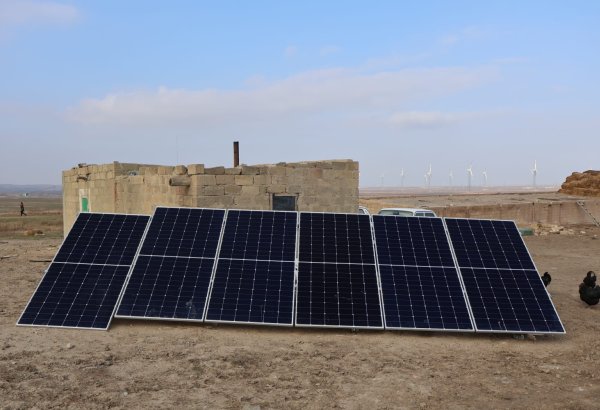 ACWA Power установила ряд солнечных панелей вблизи ВЭС "Хызы-Абшерон" (ФОТО)