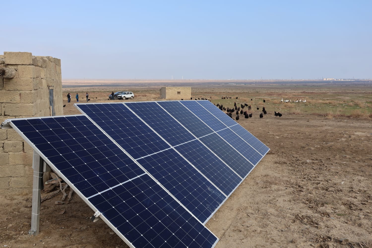 ACWA Power установила ряд солнечных панелей вблизи ВЭС "Хызы-Абшерон" (ФОТО)
