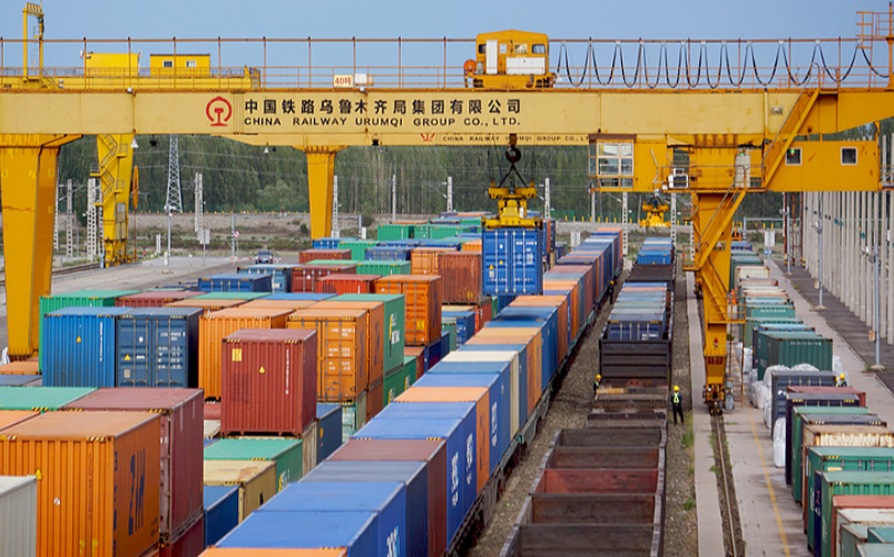 Kazakhstan-China border crossing in Khorgos sees growth in freight train traffic
