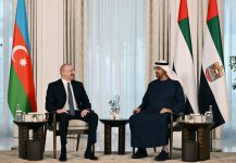 Состоялась встреча Президента Ильхама Алиева с Президентом ОАЭ Шейхом Мухаммедом бен Заидом Аль Нахайяном (ФОТО/ВИДЕО)