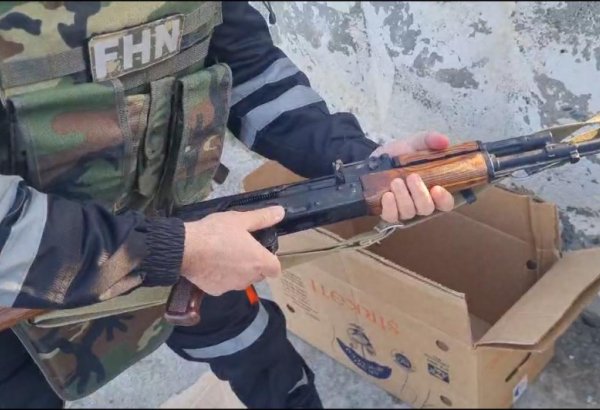 В Сумгайыте обнаружены оружие и боеприпасы (ФОТО)