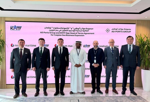 Kazmortransflot, AD Ports Group partner to develop Caspian Sea transportation infrastructure
