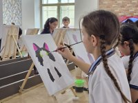 По инициативе Лейлы Алиевой в Евлахе проведены мастер-классы для детей (ФОТО)