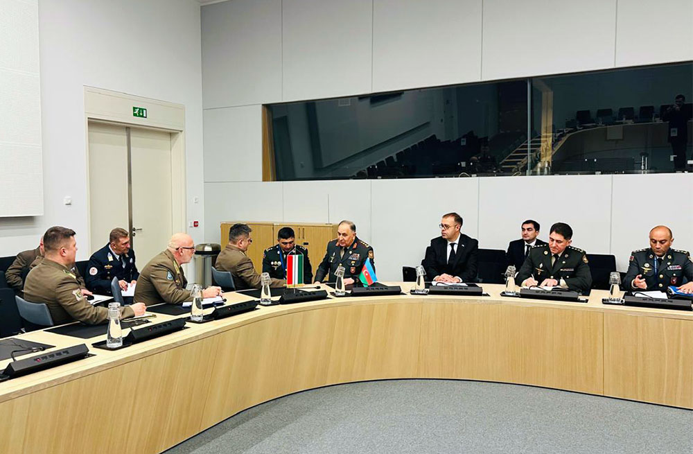 Azerbaijani army chief of general staff holds series of meetings in Brussels (PHOTO)