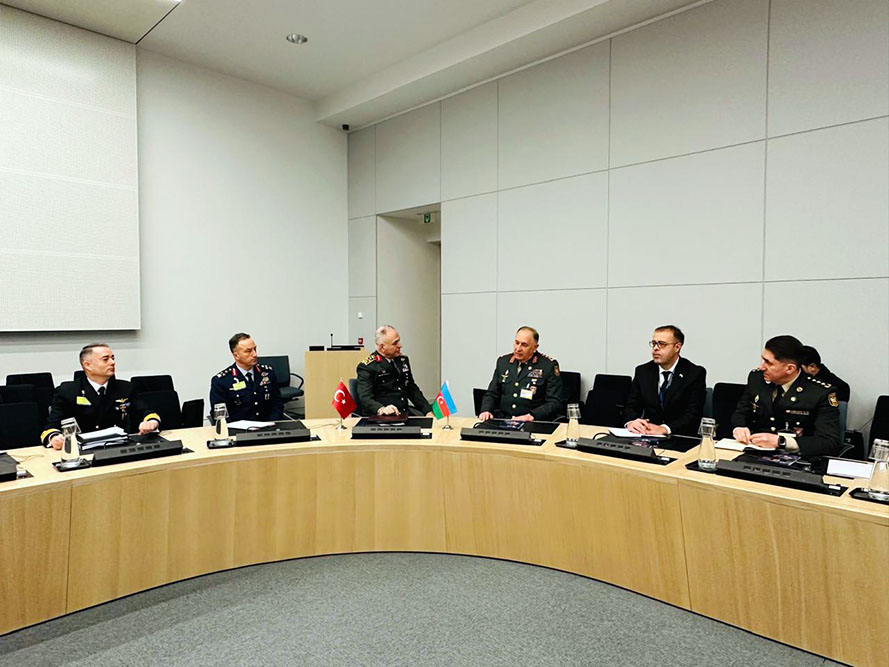 Azerbaijani army chief of general staff holds series of meetings in Brussels (PHOTO)