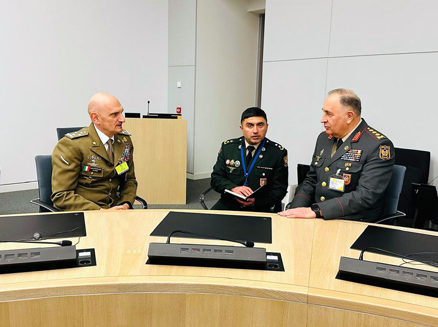 Azerbaijani army chief of general staff holds series of meetings in Brussels (PHOTO)