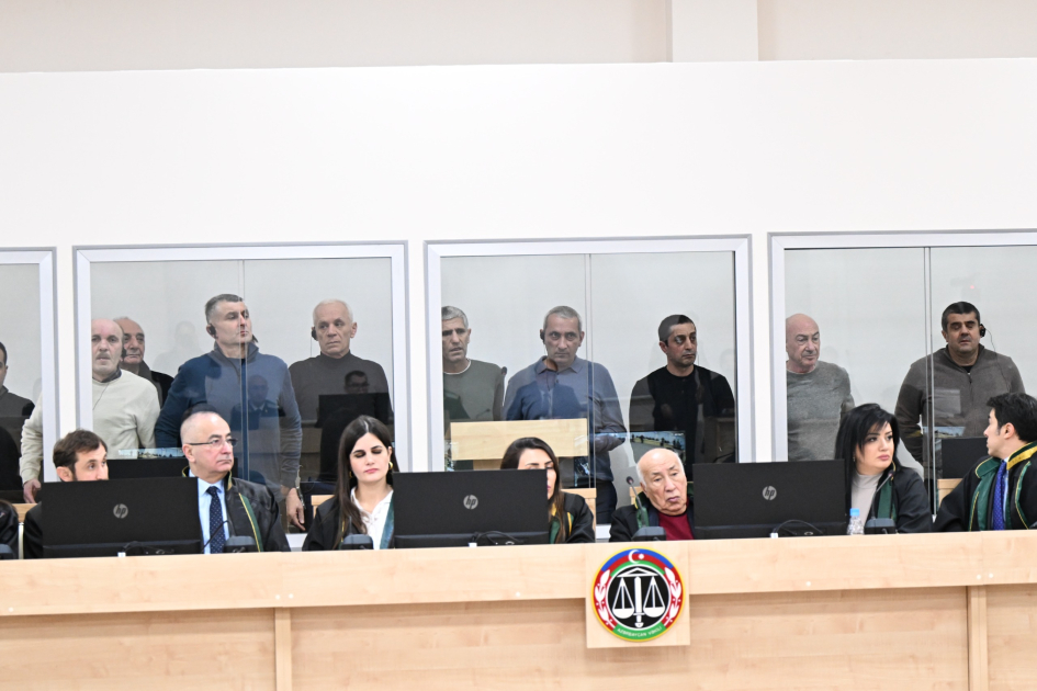 Trial of individuals accused of committing numerous crimes as result of Armenia’s military aggression begins (PHOTO)