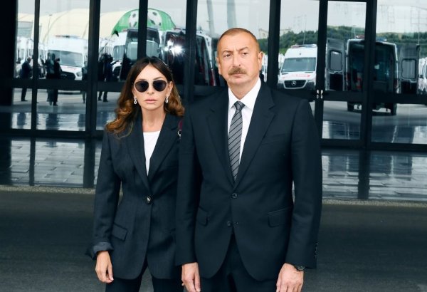 President Ilham Aliyev, First Lady Mehriban Aliyeva, attend opening of Khojaly Genocide Memorial