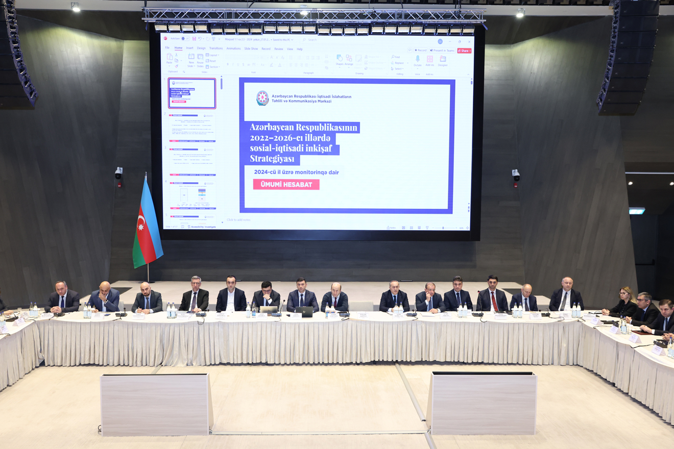 Рабочая группа по экономическому росту обсудила результаты мониторинга 2024 года в Азербайджане (ФОТО)