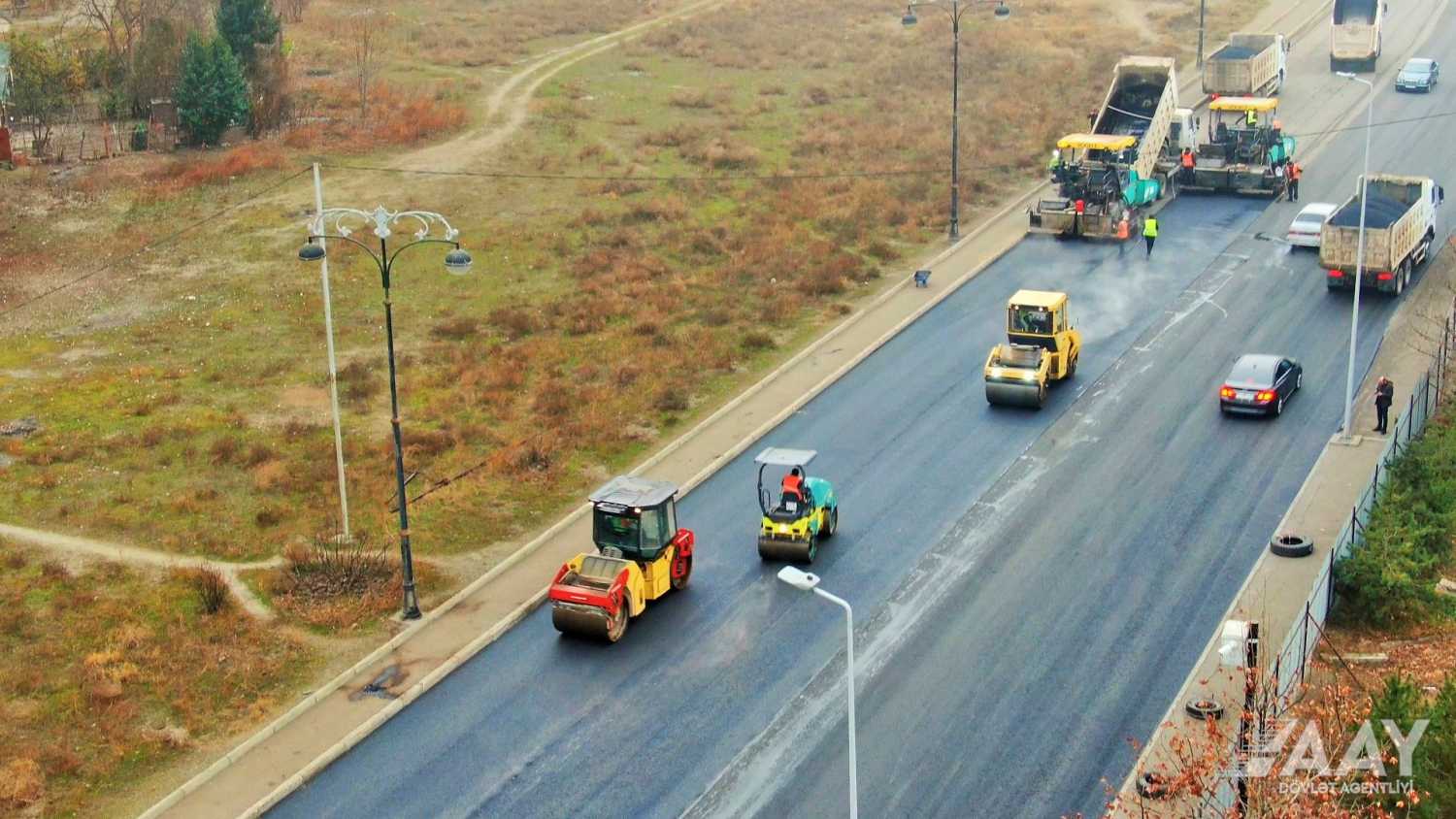 Major overhaul of internal roads in Azerbaijan's Ganja continues (VIDEO)