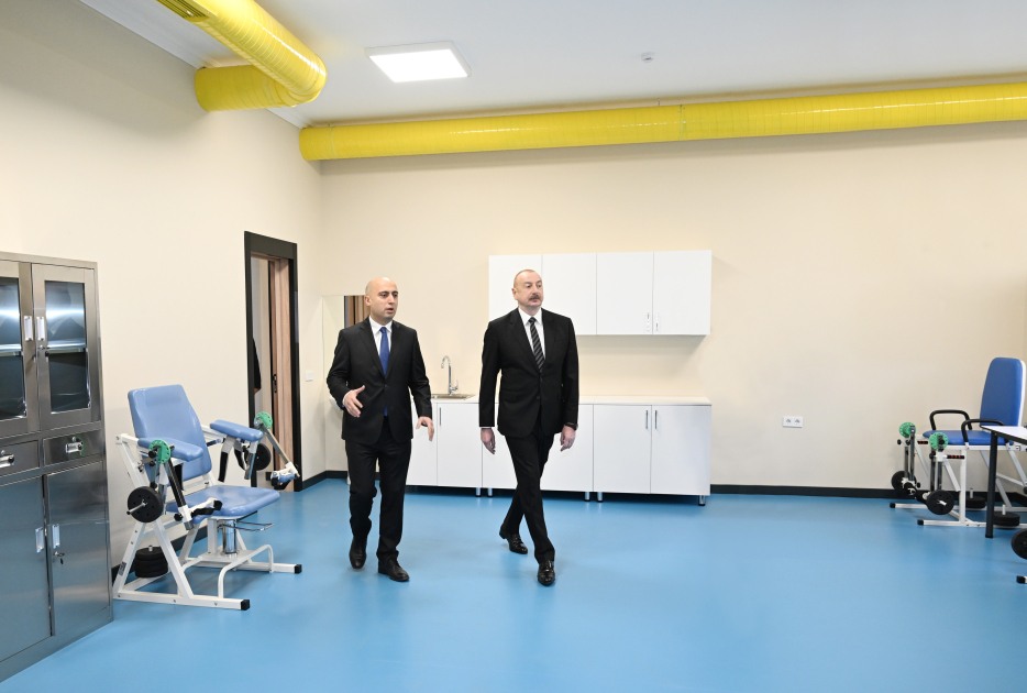 Президент Ильхам Алиев ознакомился с условиями, созданными в спортивном лицее «Вэтэн» после реконструкции (ФОТО/ВИДЕО)