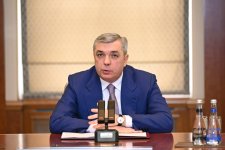 Самир Нуриев представил коллективу нового министра финансов Азербайджана (ФОТО)