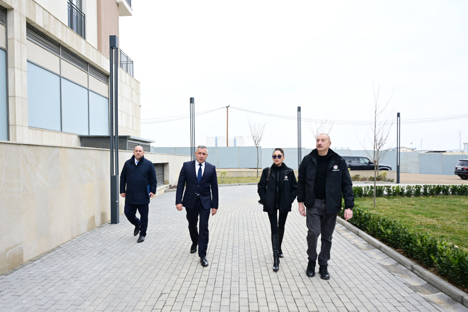 President Ilham Aliyev, First Lady Mehriban Aliyeva inspect conditions at "Aghdam Residence" residential complex (PHOTO/VIDEO)