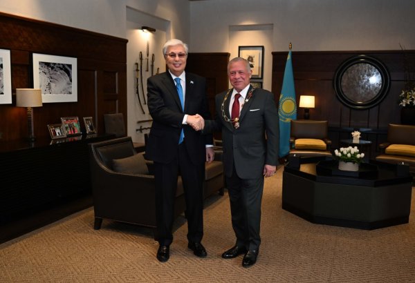 Kazakhstan's Tokayev confers honors upon Jordan's King