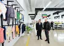 President Ilham Aliyev visits Khankendi garment factory (PHOTO/VIDEO)