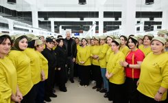 President Ilham Aliyev visits Khankendi garment factory (PHOTO/VIDEO)