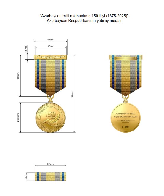 President Ilham Aliyev approves medal and statute for 150th Anniversary of Azerbaijan's National Press (PHOTO)