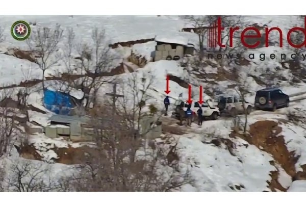 European Union "observers" craning over border with Azerbaijan again (VIDEO)