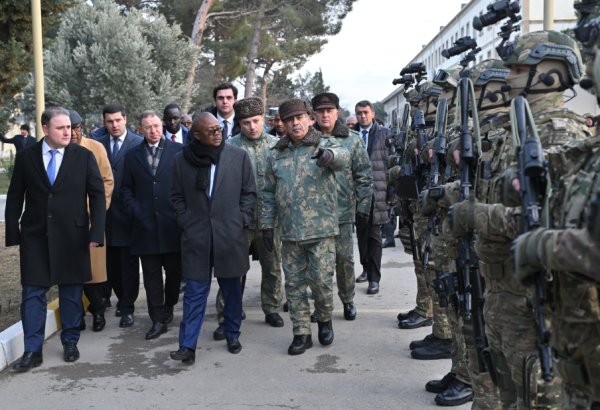President of Guinea-Bissau visits Azerbaijan's military commando unit (PHOTO)