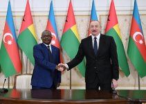 Президент Азербайджана Ильхам Алиев и Президент Гвинеи-Бисау Умару Сисоку Эмбало выступили с заявлениями для прессы (ФОТО/ВИДЕО)
