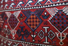 В Баку представлены орнаментированные попоны-чулы для верховых и вьючных животных (ФОТО)