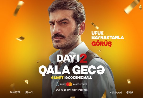В CineMastercard пройдёт встреча с Уфуком Байрактаром, звездой фильма "Dayı: Bir Adamın Hikayesi 2"  (ВИДЕО)