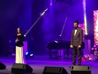 В Гяндже прошел потрясающий творческий вечер Айгюн Самедзаде с участием известных певцов (ФОТО)