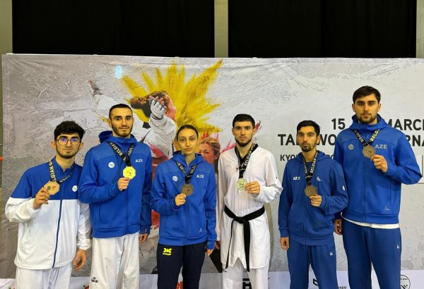 Сборная Азербайджана по тхэквондо завоевала 6 медалей на открытом чемпионате в Бельгии