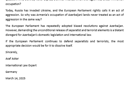 Germany-based Azerbaijani expert challenges EU Parliament's unfair resolution targeting Baku (PHOTO)