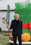 Президент Ильхам Алиев и Первая леди Мехрибан Алиева зажгли новрузовский костер вместе с жителями села Гасанриз Агдеринского района (ВИДЕО/ФОТО)