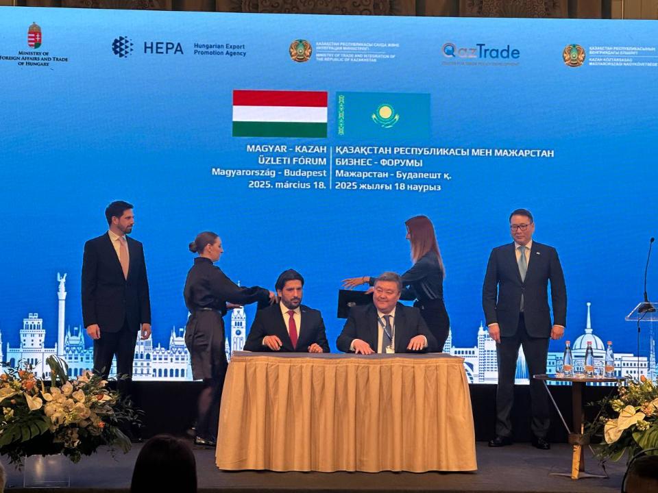 Kazakhstan, Hungary to set up partnership office to promote products on European market