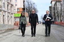 Президент Ильхам Алиев и Первая леди Мехрибан Алиева приняли участие в открытии ряда объектов в Шуше и ознакомились с проводимыми строительными работами (ФОТО/ВИДЕО)