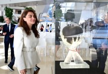 В Центре Гейдара Алиева состоялась презентация уникальной художественной композиции "Мое сердце принадлежит тебе" (ФОТО)